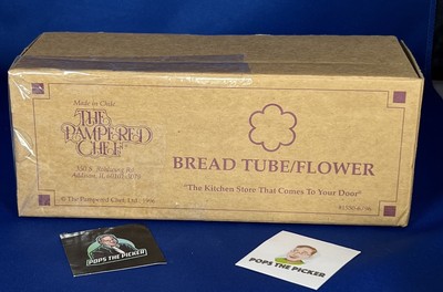 The Pampered Chef Valtrompia Bread Tube Flower #1550 Used