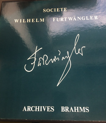Societe Wilhelm Furtwängler - Archives Brahms - 7LP - rare private pressings!