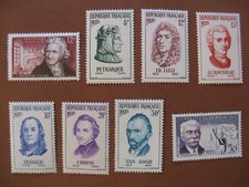 FRANCE neufs n° 1081 à 1088  CELEBRITES  (1956)
