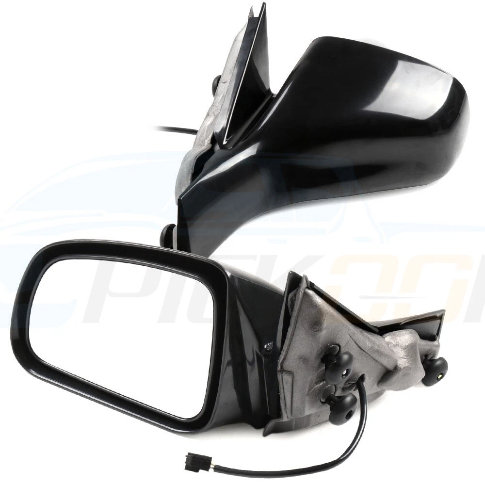 Pair Side Black Mirrors Power Heated For Pontiac Grand Prix 2004-08 GM1320279