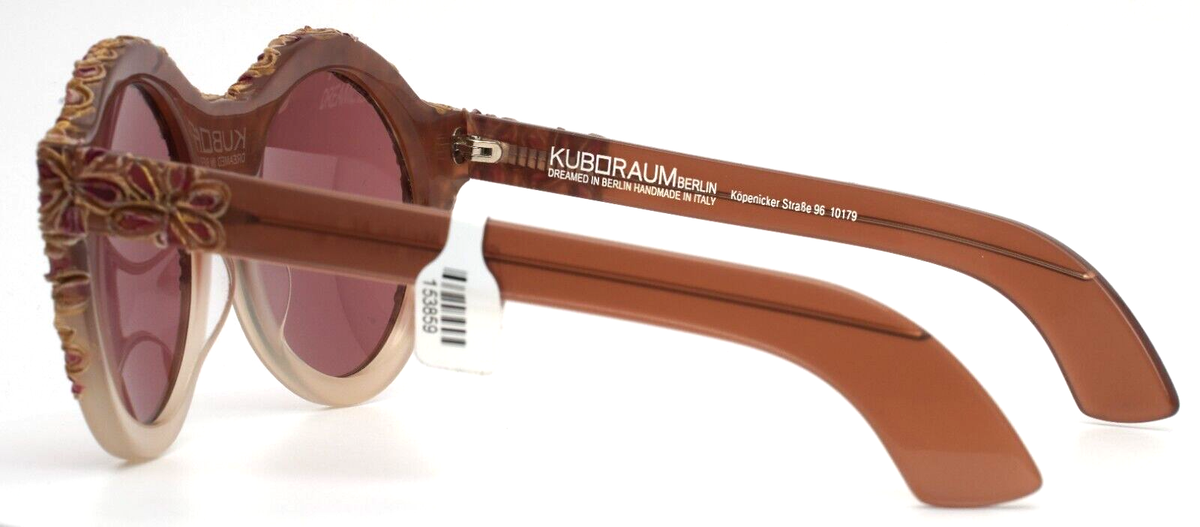 KUBORAUM Maske A3 RS Tan Unisex Round Full Rim Sunglasses 57-21