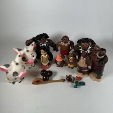 Disney Moana Figures Characters Toy Lot of 13 Pieces