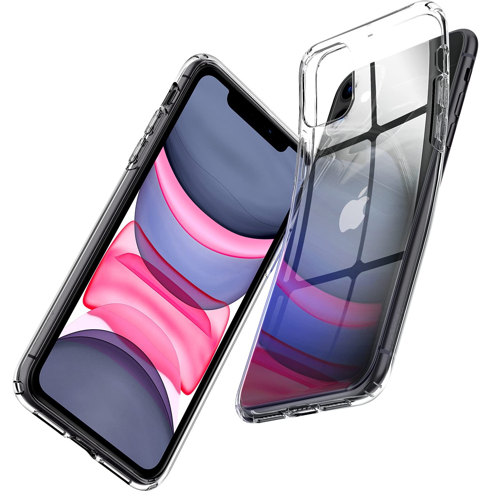 Spigen Cover Liquid Crystal Compatibile con iPhone 11 - Crystal Clear