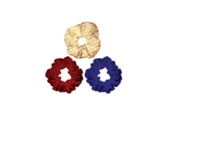 DC COMICS, WONDER WOMAN LOGO - Elastic Hairbands Hair SCRUNCHIES - Set Of 3