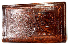 Leather Pouch Wallet Russley Columbia Vintage Mexico Hand Tooled Purse