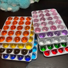 Glass Marbles Transparent Balls In Baked Colours Handmade Materials Pinball 15mm