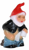 Gartenzwerg Deko Garten Figur Zwerg Stehend ScheißErle Aus Kunststoff H 32 Cm