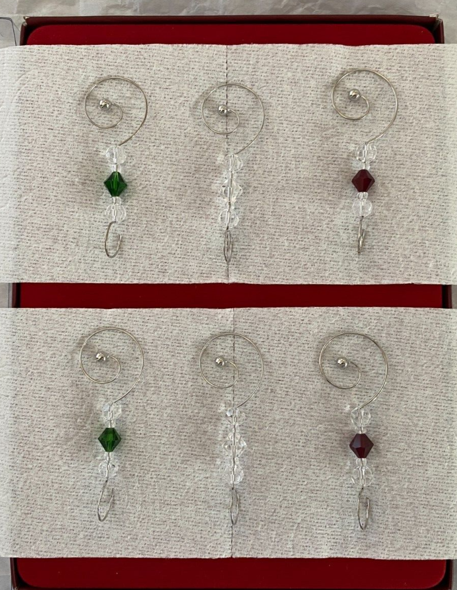 Waterford Ornament Enhancers Set of 6 Silver Wires with Faux Jewels EUC eBay