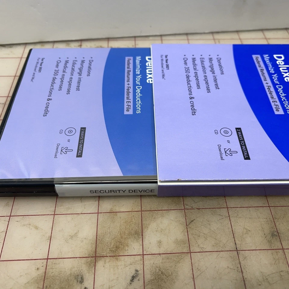 TurboTax DELUXE 2021 Federal+Efile Only NO State Windows /Mac NEW Sealed USA 🐿️ - Image 3 of 4