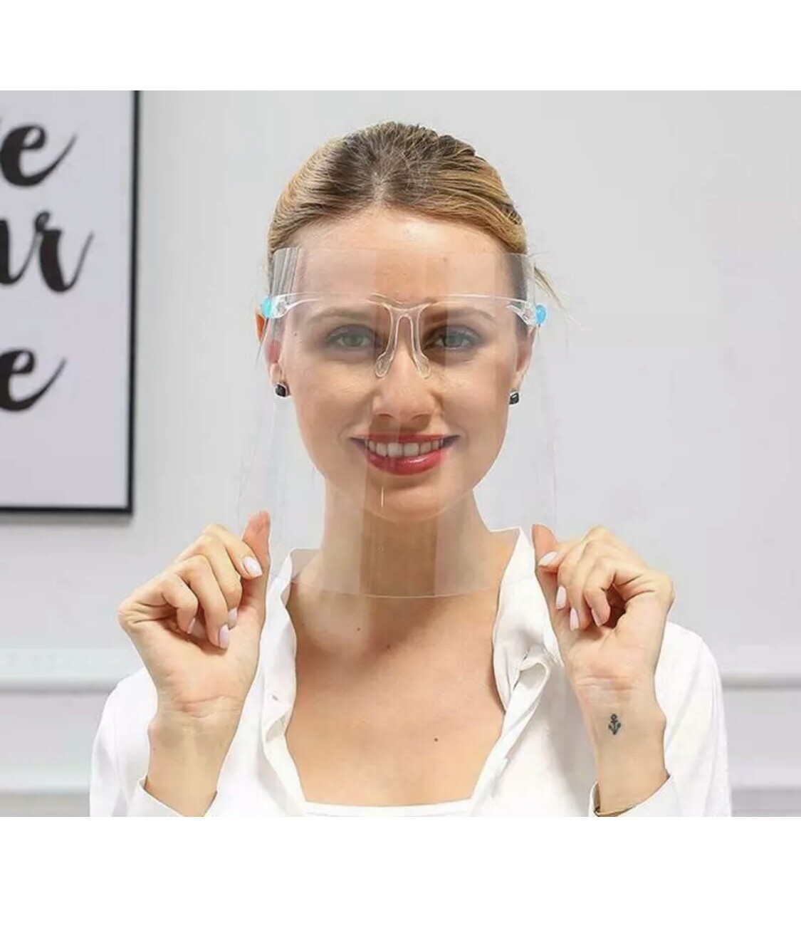 10 PACK Face Shield Guard Mask Safety Protection With Glasses Reusable