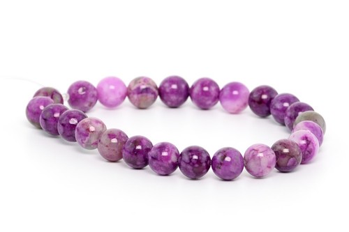Cuentas de jaspe Sugilite Color púrpura Cuentas redondas sueltas 4-5/5-6/8/10/11-12 mm - Imagen 9 de 13