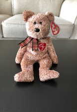 Ty Beanie Baby Babies Signature 2002 Bear Retired With Tag/Tag Protector Exc.Con