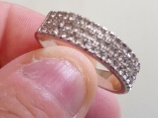 Anello Misura🇮🇹 20 Argento 925( Vedi Foto Punzonatura) Omaggio Pratica...