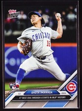 Shota Imanaga Japanese Ace Cubs Rookie Best ERA vs Mets 2024 Topps Now #147 Base