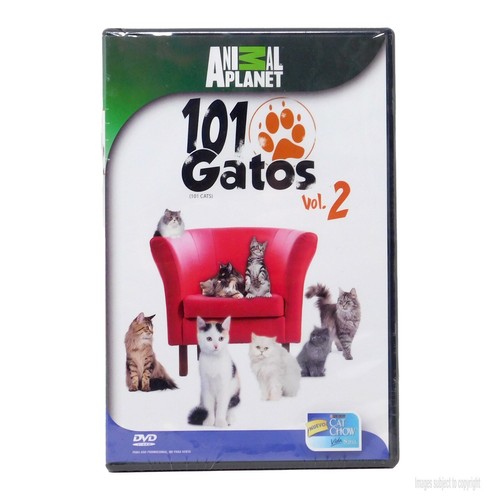 101 Cats V2 DVD Animal Planet Video Spanish Artwork Cover English Spanish Audio - Imagen 2 de 3