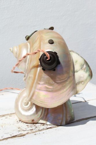 1920s Antique French Art Nouveau Nautilus Table Lamp - Picture 3 of 12