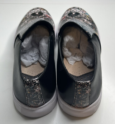 NWT MENS Robert Graham Turney Slip Ons ROBERT GRAHAM TURNEY SKULL PRINT LEATHER SLIP-ON SHOES MENS  main image 2