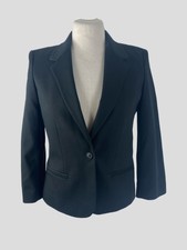 Zadig & Voltaire Deluxe Black Cotton Blend Jacket Size Uk10/us6