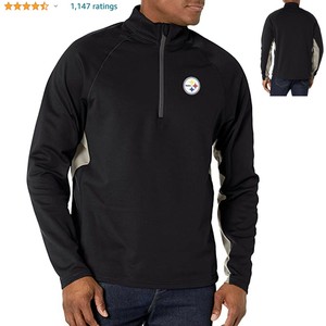steelers half zip pullover