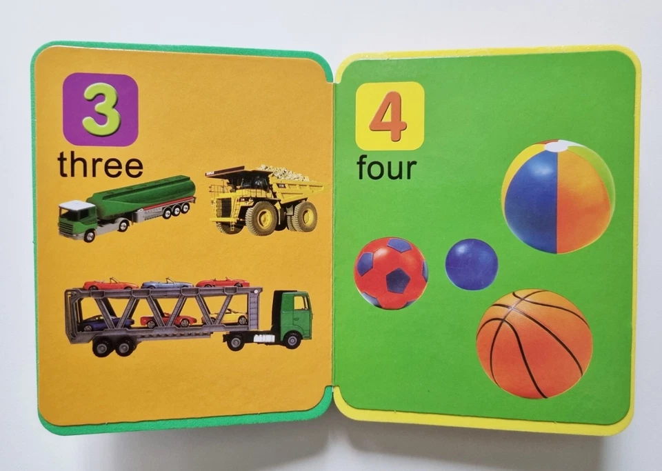 Number Practice Book Count Beginner Preschool Small Carry Girl 1 2 3 Multi Color - Image 3 of 4