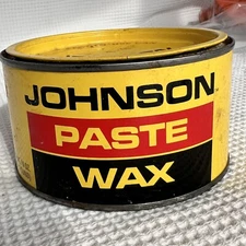 SC Johnson Paste Wax Tin Can Original Formula Discontinued Used 1/3 Full