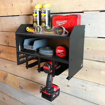 Power Tool Storage Wall Workshop Garage Organiser Drill Storage Impact Driver