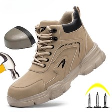 Sneakers antinfortunistiche uomo antistrappo antiforatura punta acciaio stivali di sicurezza comodi