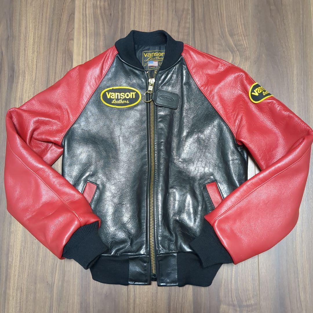 未使用　Vanson レザージャケット tvj　レザータグ　シリアルナンバー 未使用Vanson レザージャケット tvjレザータグシリアルナンバー