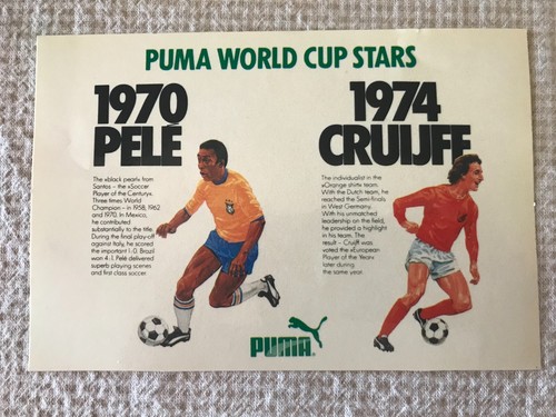 A collection of stickers of Puma's past stars. Pele, Cruijff, Kempes, Maradona. - Picture 2 of 7