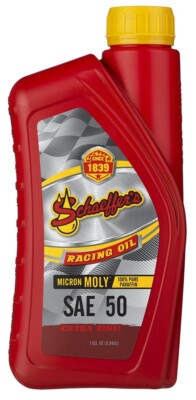Schaeffer Manufacturing Co. 011050-012S Micron Moly Racing Engine Oil SAE 50