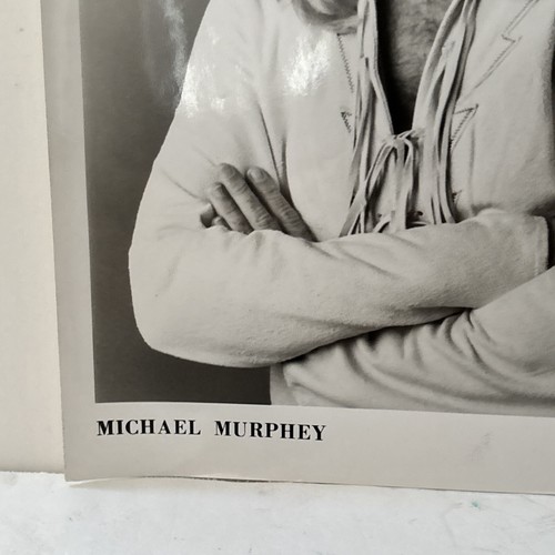 Foto promocional original vintage de Michael Murphy en blanco y negro 8x10 - Imagen 5 de 5