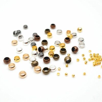 500pcs Dia Crimp Beads Crimp Bracelet Necklaces Bead Spacers DIY Jewelry Finding