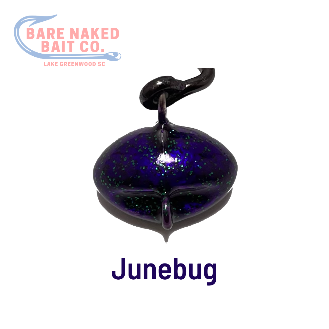 5 Jig Bare Naked Bait Co. Football Testa Oscillante &ndash; 4/0 Mustad Ultra Point