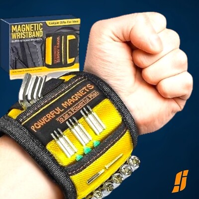 Magnetic Wristband Perfect Stocking Stuffers for Men Women One Size, Yellow