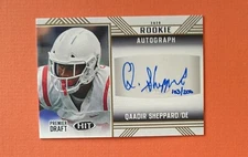 2020 Sage Hit Premiere Draft Rookie GOLD SP Auto /200 Qaadir Sheppard Ole Miss