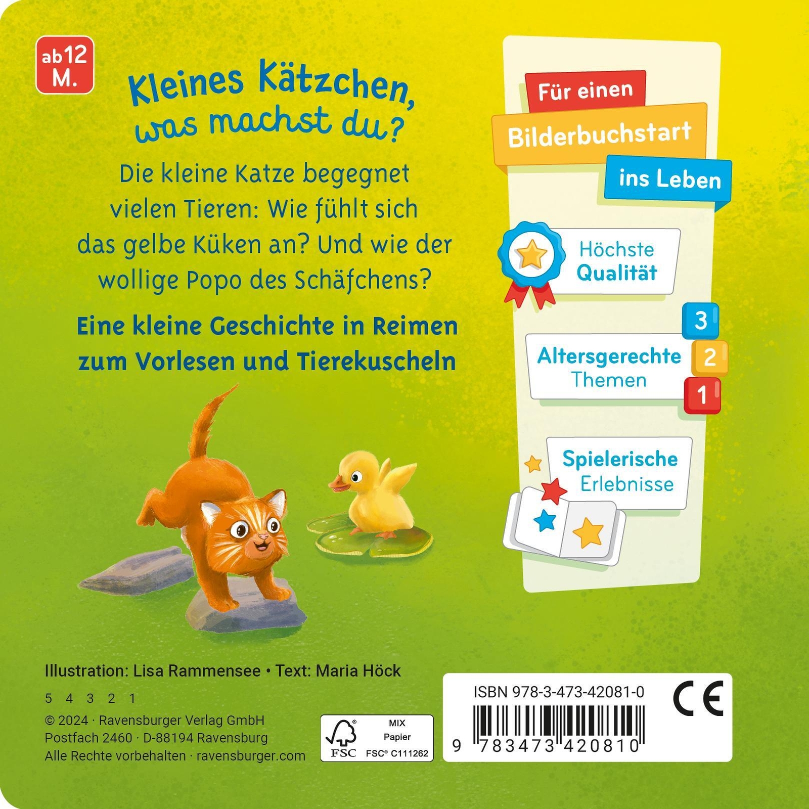 Thumbnail - Mein Liebstes Vorlese-fühlbuch: Die Kleine Katze - Allererste