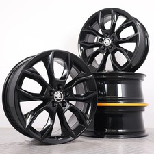 Alufelgen 18 Zoll Skoda Kamiq & Scala NW Original Felgen Satz Manaslu schwarz