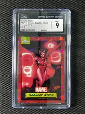 2024 Topps Chrome Marvel Sapphire Red #112 Scarlet Witch 2/5 CGC 9 -GAV