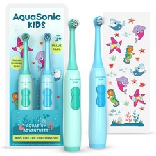 Toothbrush Set for Ages 3  Soft Bristles, Oscillating Brush Head, Built-in ...