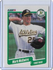 1990 Fleer - No. 15 - Mark McGwire - Oakland Athletics