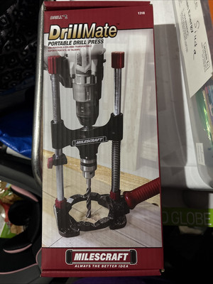 Milescraft 1318 DrillMate Adjustable Portable Drill Press Guide Attachment New