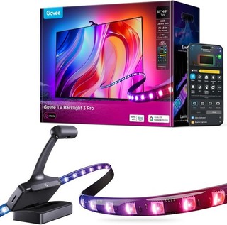 GOVEE H66A0 TV Backlight 3 Pro HDR Triple Camera RGBWWIC Lights 55 65" TV Z72