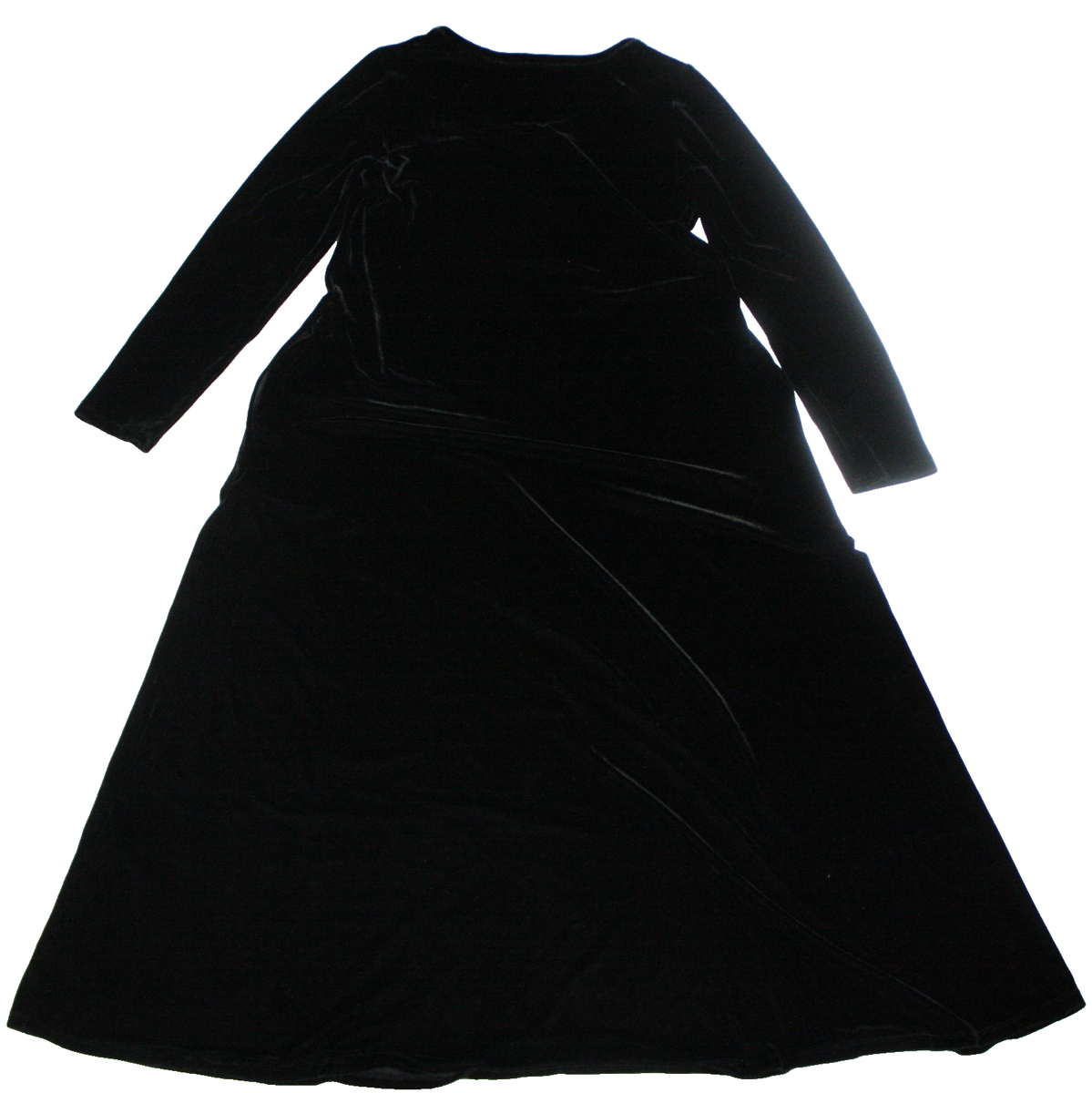 Soft Surroundings Santiago Stretch Velvet Maxi Dress Black Size Small