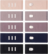 5 Pieces Pants Waist Extenders with Metal Hook, Maternity Women and Men Jeans Ex