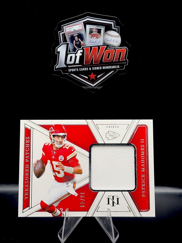 2024 Panini National Treasures Patrick Mahomes Treasured Patches #TP-PMS /49