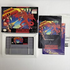 Super Metroid Super Nintendo SNES Complete In Box CIB w/ Manual + Inserts