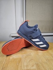 Adidas Powerlift 4 scarpe da sollevamento pesi - blu navy/arancione (G54641) - UK 5 / EU 38