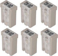 6PCS Mini Slotted Automotive MCASE Shaped Cartridge Fuse Kit, 25A 32V Vehicle Mi