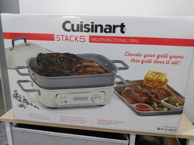 NEW Cusinart Stack 5 Multifunctional Grill, Steamer, Slow Cooker, Griddling, etc