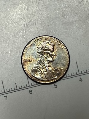 2000 d lincoln penny cent multiple errors beautiful coin to add to collection